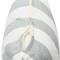 Hello Honey® 20'' Square Gray Striped Cotton Pillow Cover